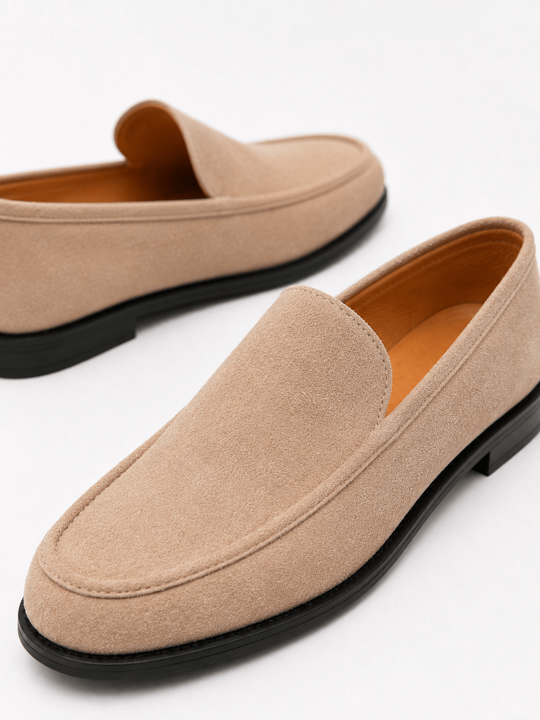 Casa Bellori Pénélope – Mocassin en cachemire rose femme