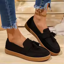 Axelle – Mocassin à pampilles femme – Marron