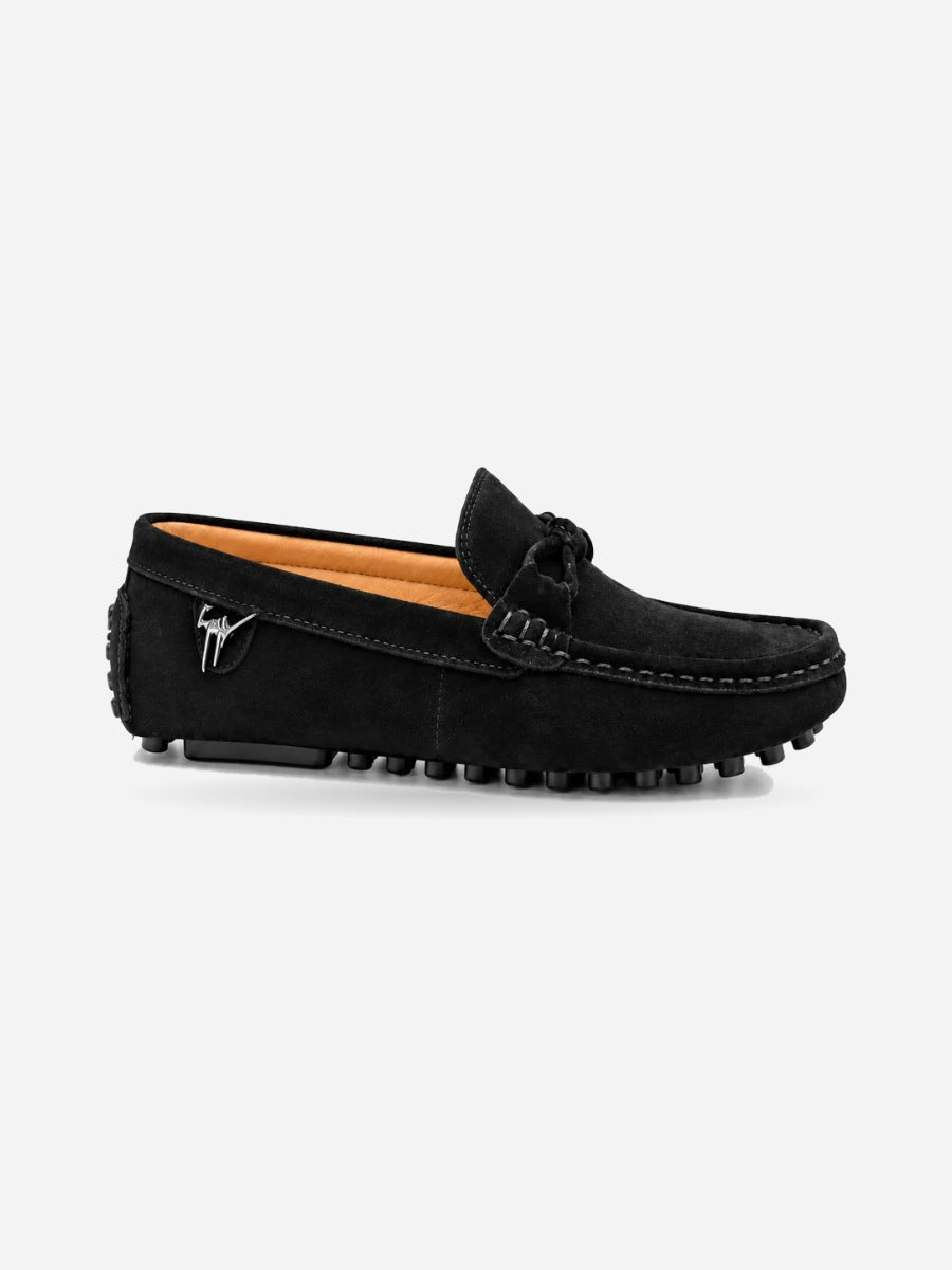 Aaron – Mocassin en daim homme — profil droit