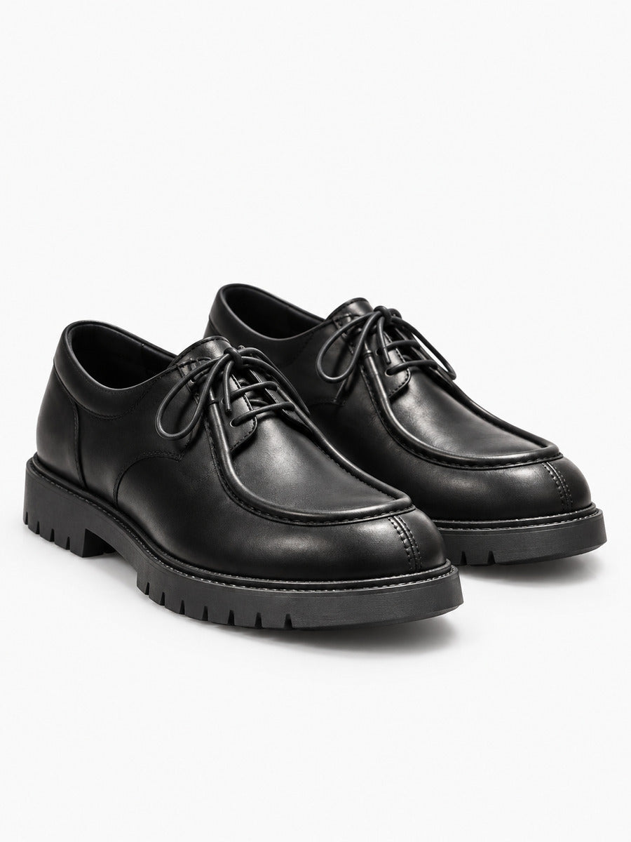 Alban – Chaussure derby noire homme — paire 3/4