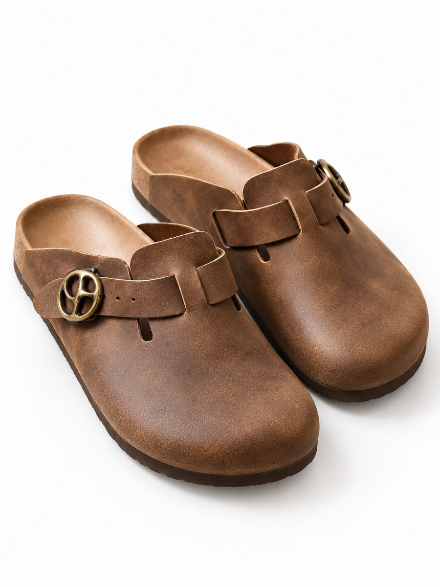 Alexandre – Mule en cuir crazy horse homme — paire 3/4