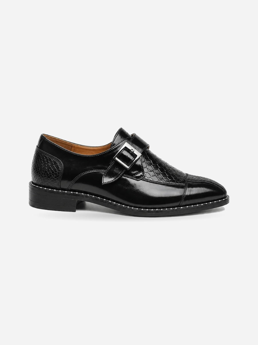 Ayden – Chaussure Oxford homme – Noir — profil droit
