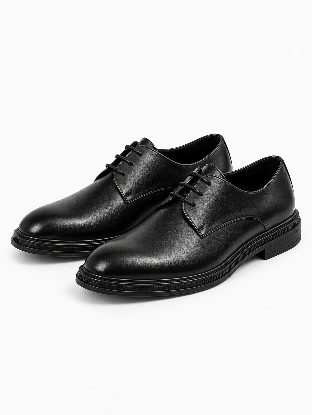 Baptiste – Chaussure Oxford noire homme — porté