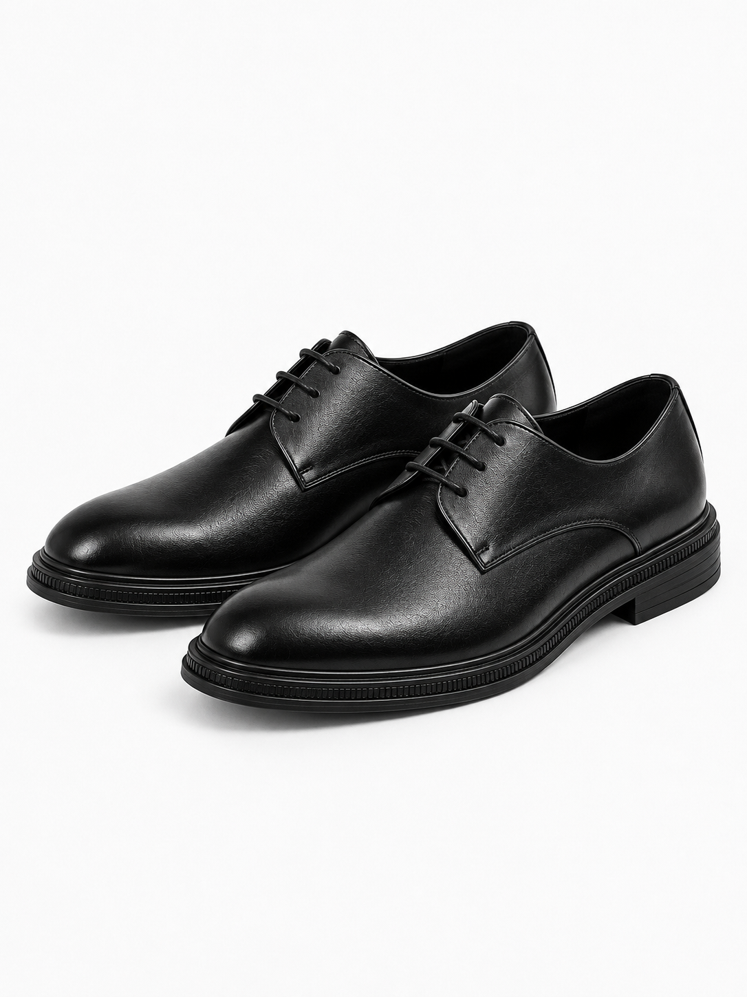 Baptiste – Chaussure Oxford noire homme — porté