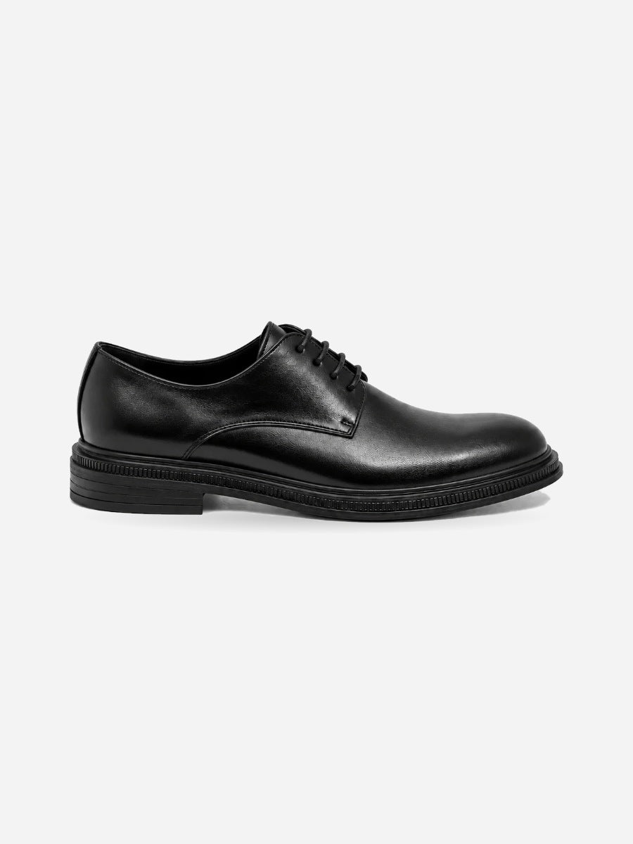 Baptiste – Chaussure Oxford noire homme — profil droit