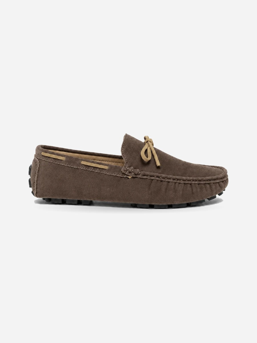 Bilal – Mocassin bateau homme – Marron — profil droit