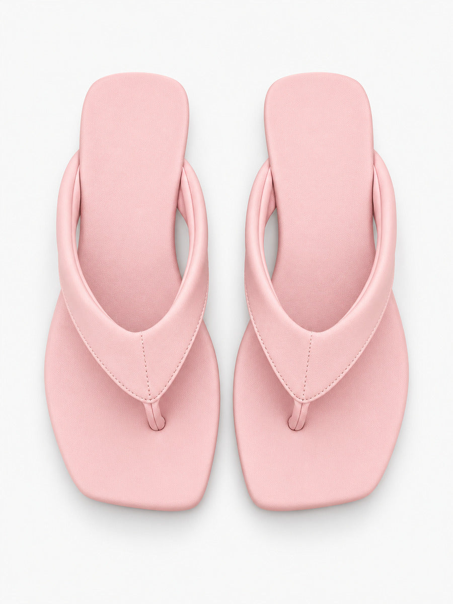 Sandra-Marie – Tong colorée à entre-doigts femme – Rose — dessus