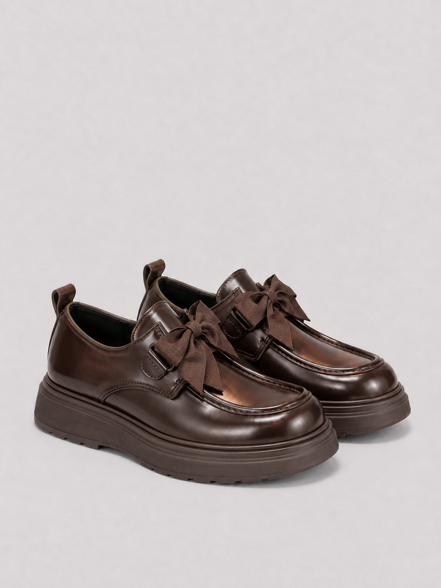 Casa Bellori Agathe – Mocassin marron enfant fille