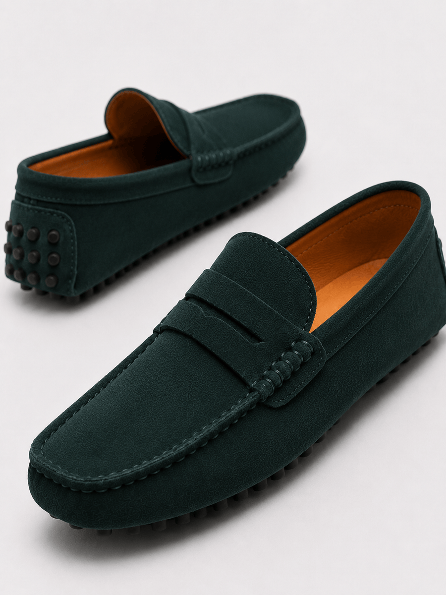 Casa Bellori Alexis – Mocassin en daim souple homme