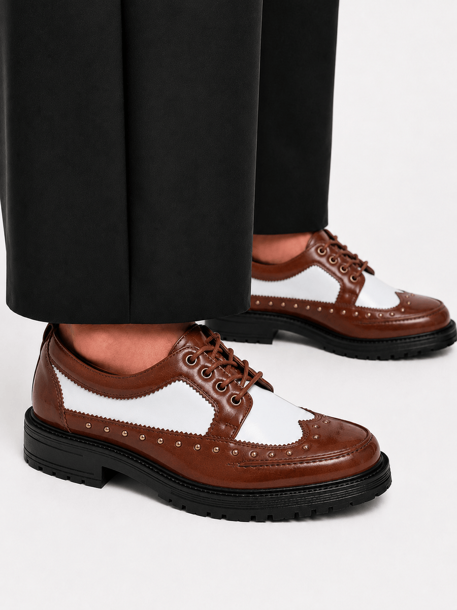 Casa Bellori Aloïs – Chaussure cloutée marron homme