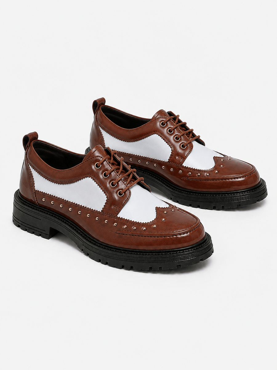 Casa Bellori Aloïs – Chaussure cloutée marron homme