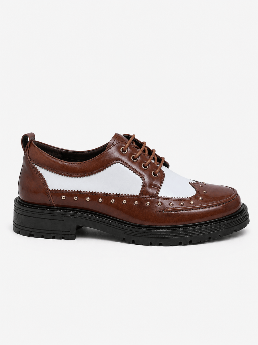 Casa Bellori Aloïs – Chaussure cloutée marron homme