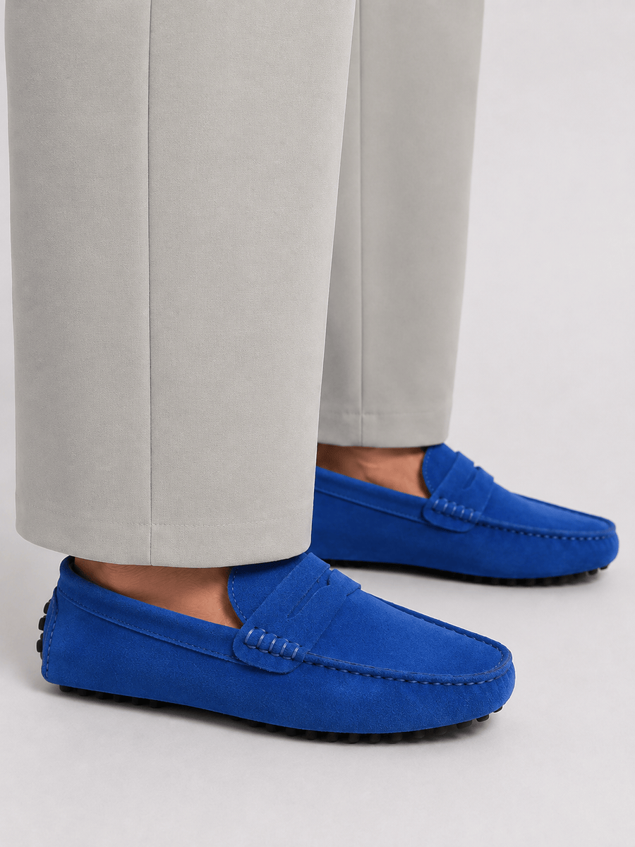 Casa Bellori Amir – Mocassin en daim souple homme