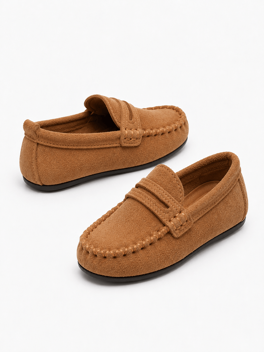 Casa Bellori Angelina – Mocassin marron style rétro enfant