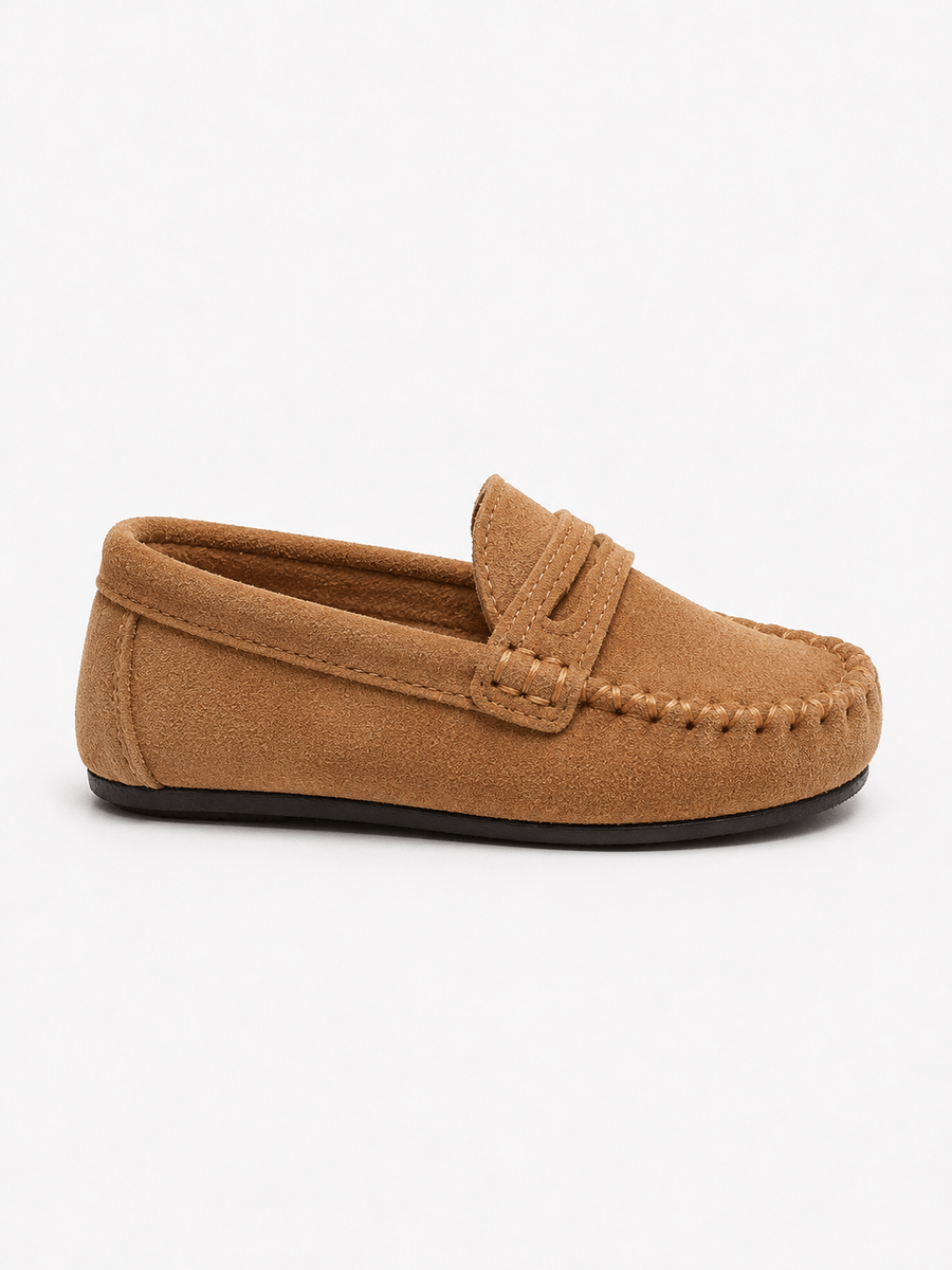 Casa Bellori Angelina – Mocassin marron style rétro enfant