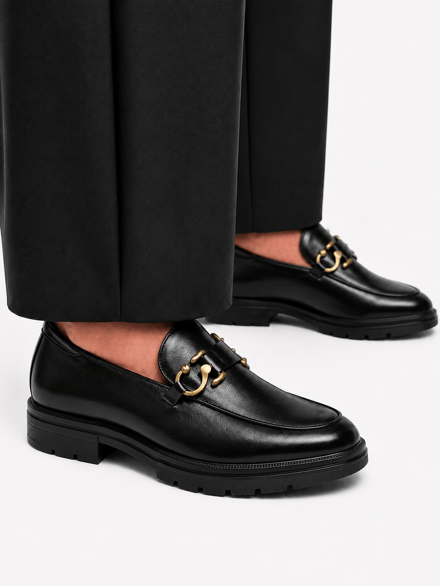Casa Bellori Anselme – Mocassin rond noir homme