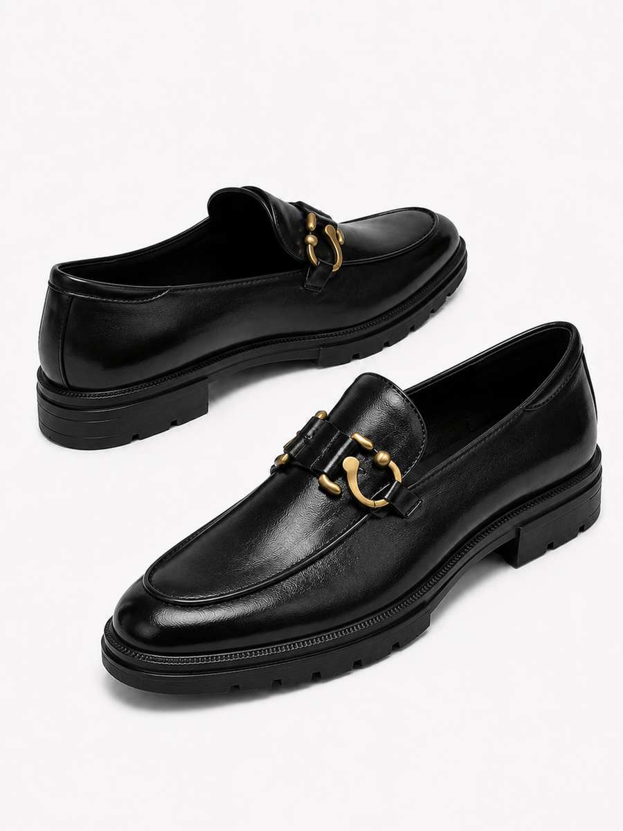 Casa Bellori Anselme – Mocassin rond noir homme