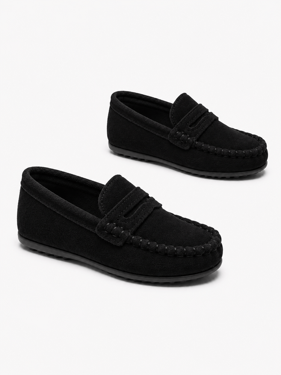Casa Bellori Apolline – Mocassin noir style rétro enfant