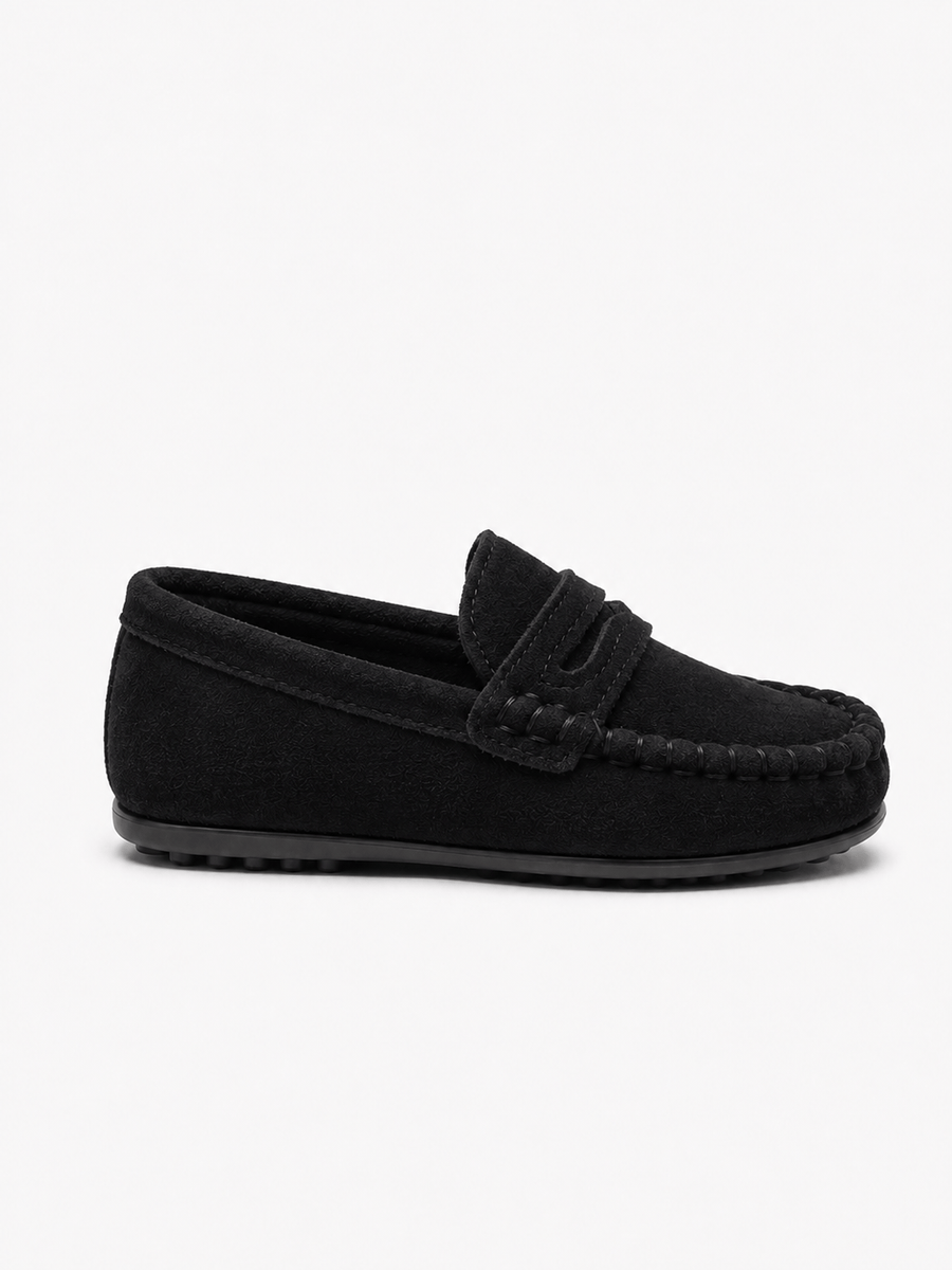 Casa Bellori Apolline – Mocassin noir style rétro enfant