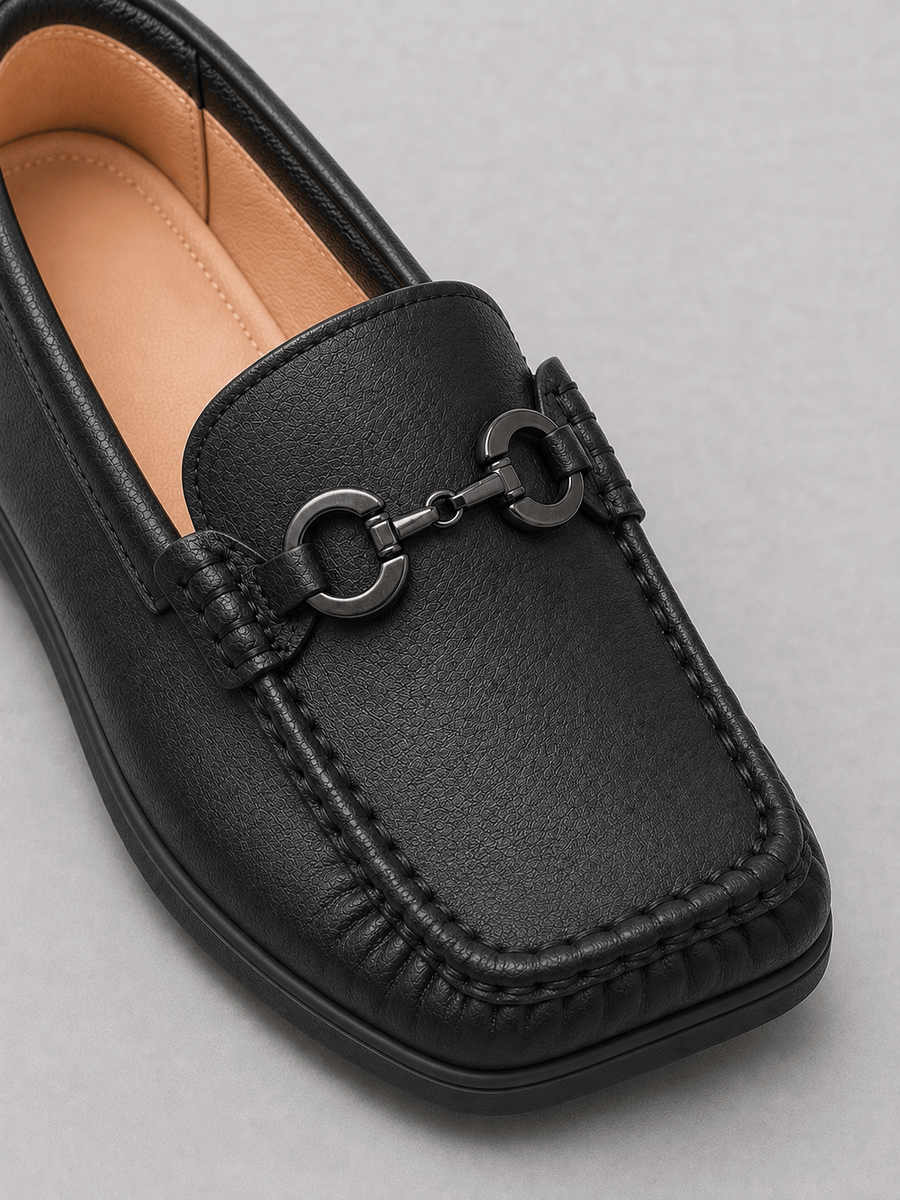 Casa Bellori Aurèle – Mocassin noir enfant garçon