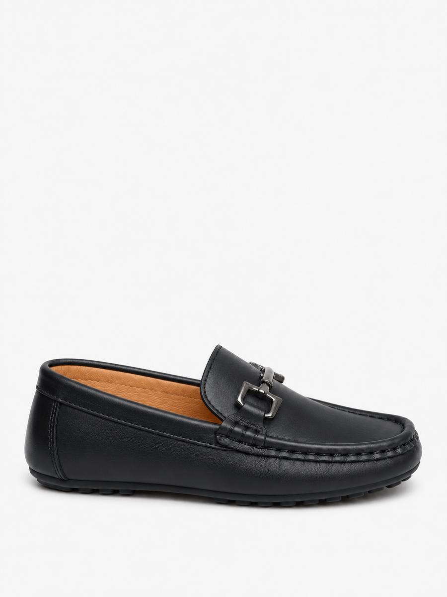 Casa Bellori Aurèle – Mocassin noir enfant garçon