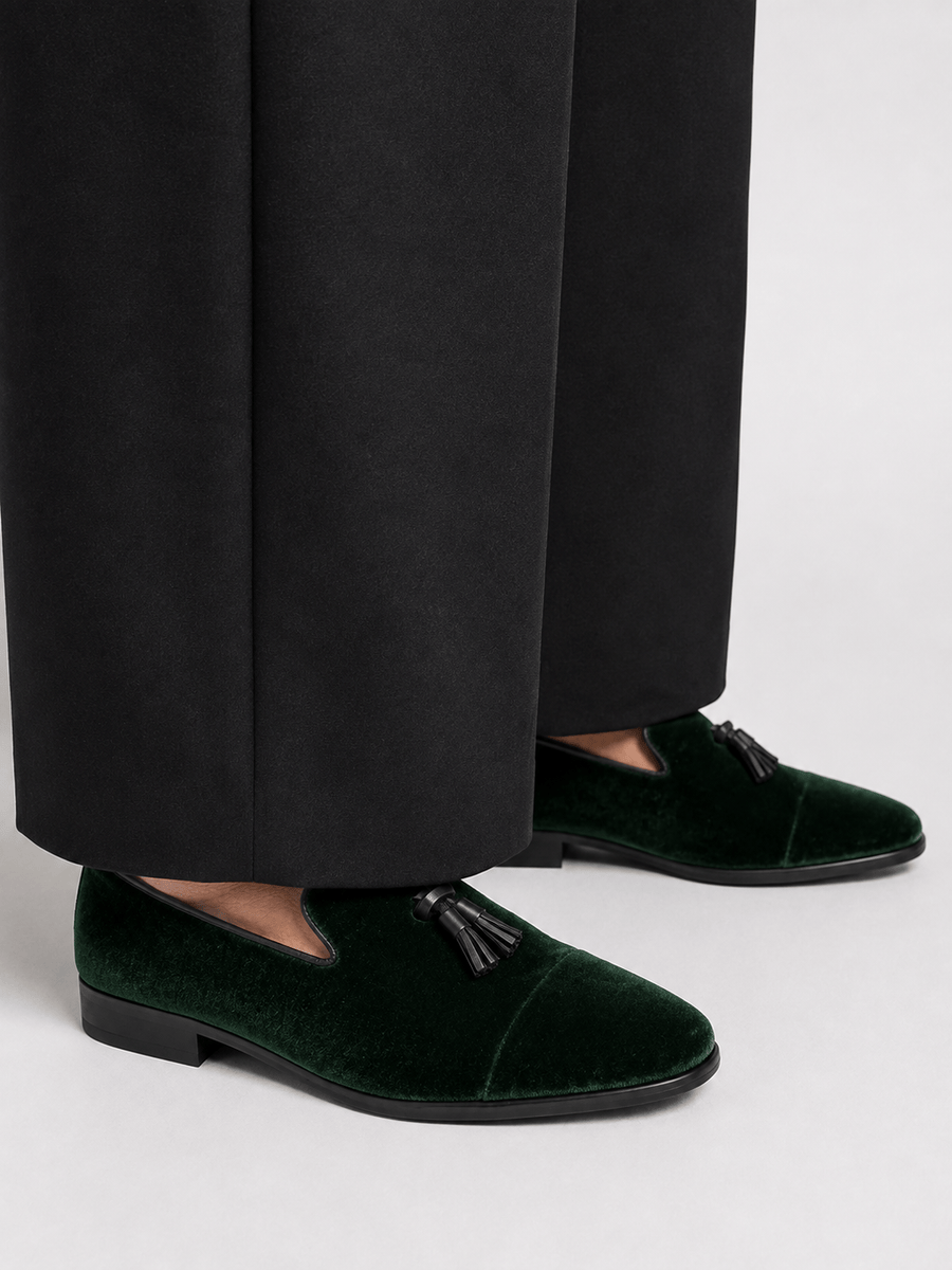 Casa Bellori Axel – Mocassin en daim vert homme