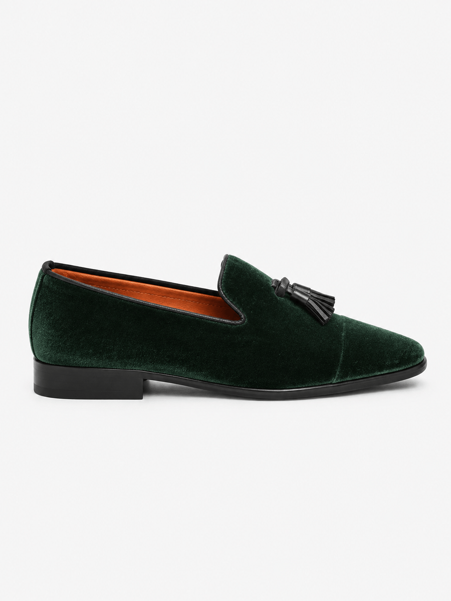 Casa Bellori Axel – Mocassin en daim vert homme