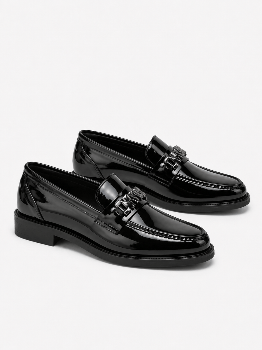 Casa Bellori Bastien – Mocassin pointu noir homme