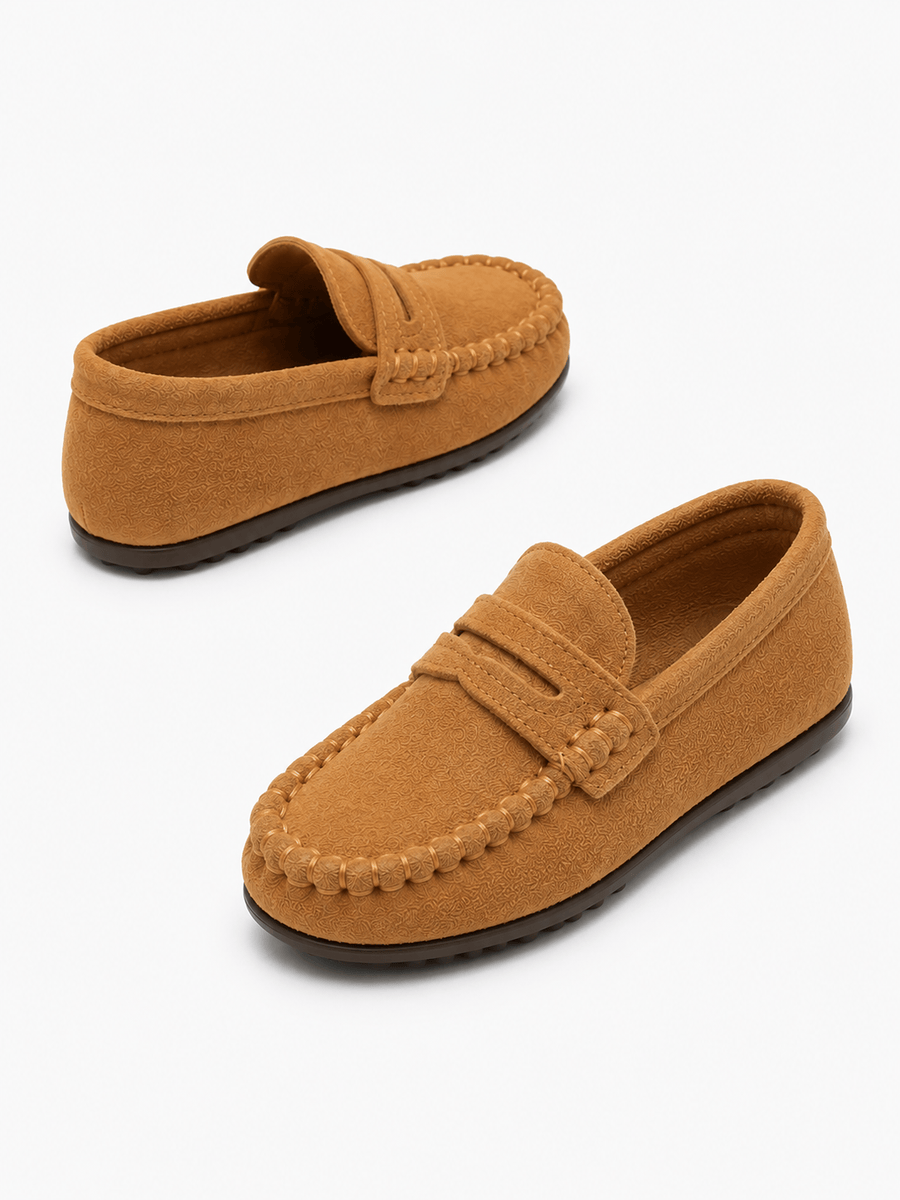Casa Bellori Blanche – Mocassin marron enfant
