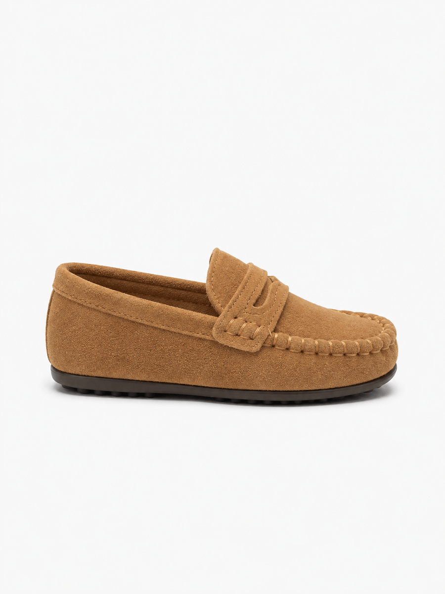Casa Bellori Blanche – Mocassin marron enfant