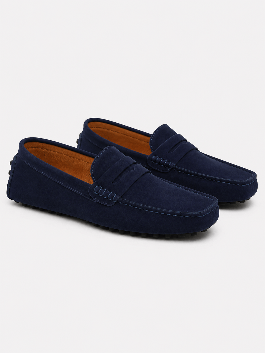 Casa Bellori Elias – Mocassin en daim souple homme