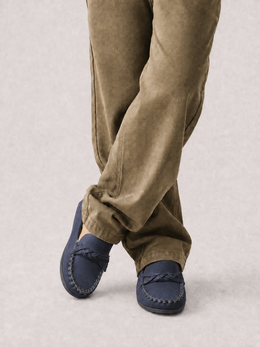 Casa Bellori Evan – Mocassin bleu marine enfant garçon