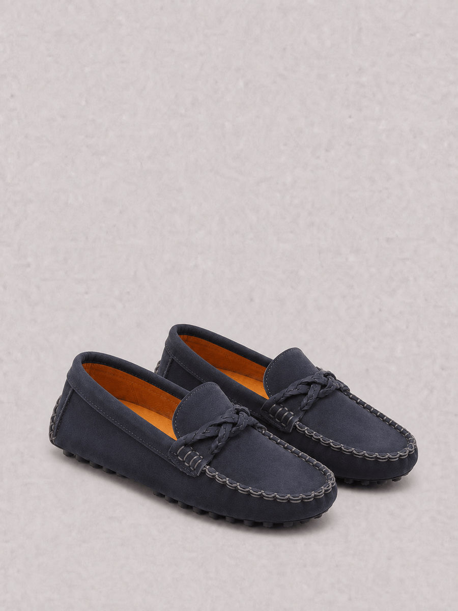 Casa Bellori Evan – Mocassin bleu marine enfant garçon