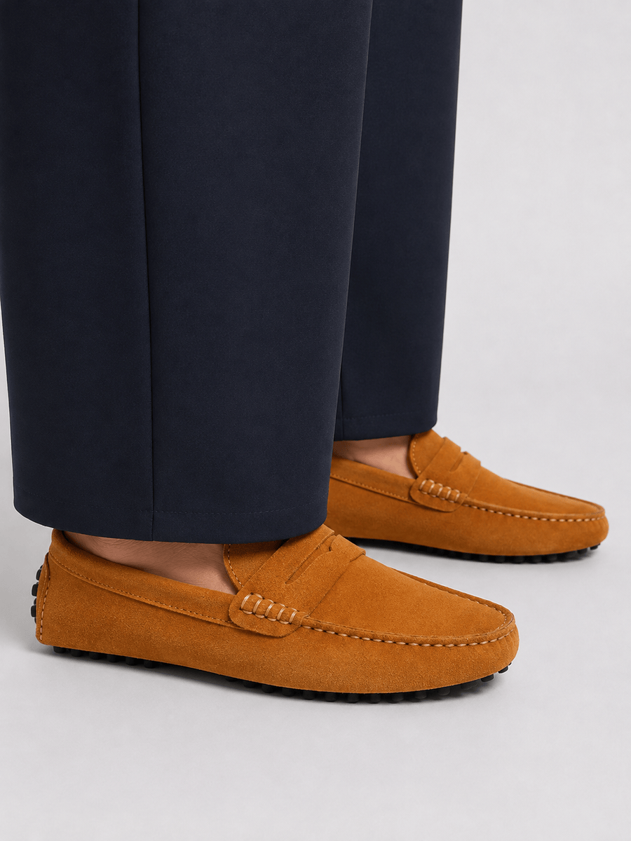 Casa Bellori Evan – Mocassin en daim souple homme