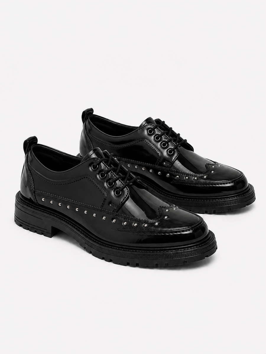 Casa Bellori Ferdinand – Chaussure cloutée noire homme