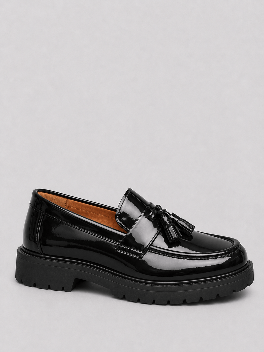 Casa Bellori Gabriel – Mocassin à franges noir homme