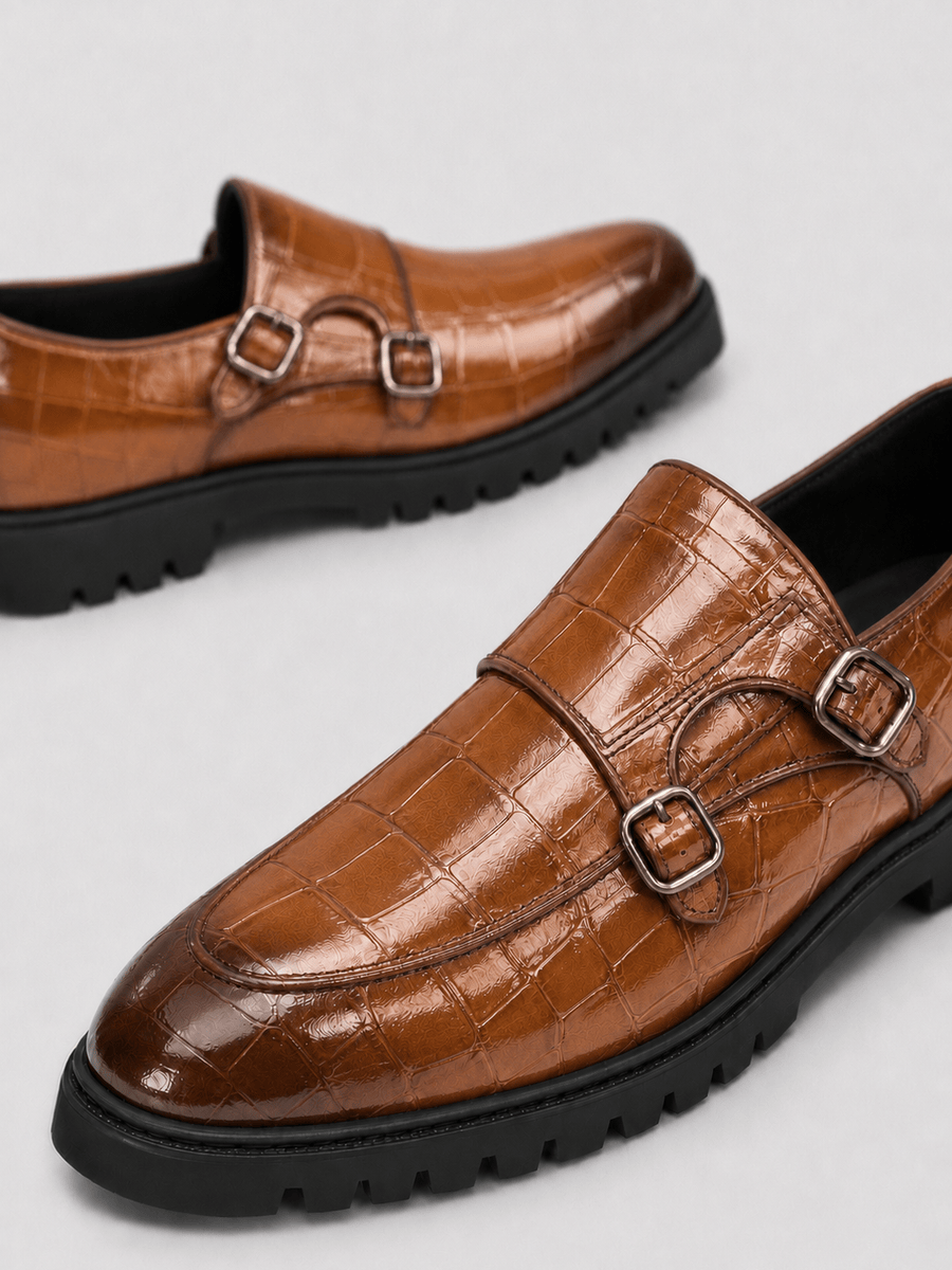 Casa Bellori Gaspard – Mocassin jaune à double boucle homme