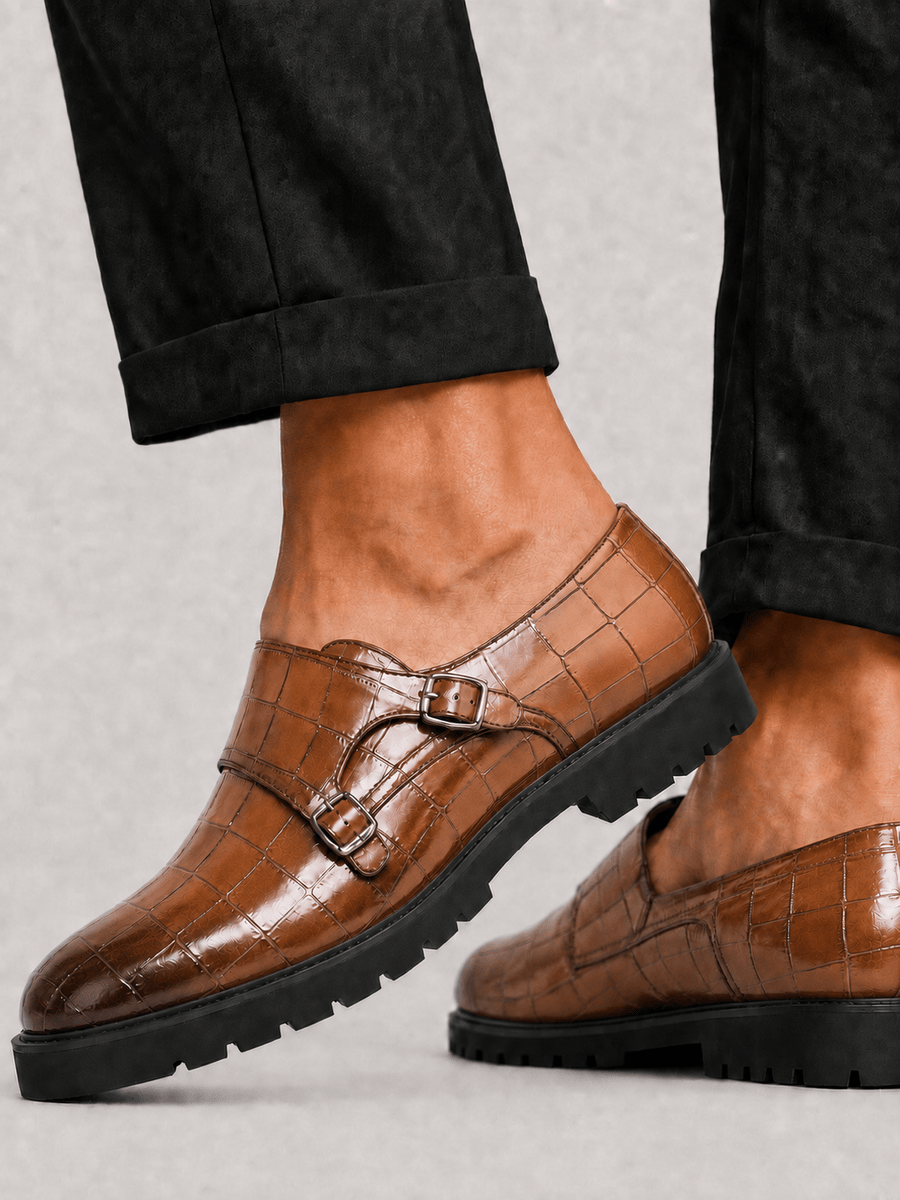 Casa Bellori Gaspard – Mocassin jaune à double boucle homme