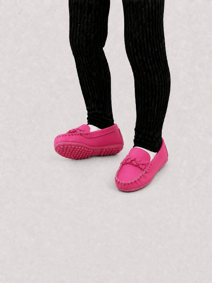Casa Bellori Iris – Mocassin rose enfant fille