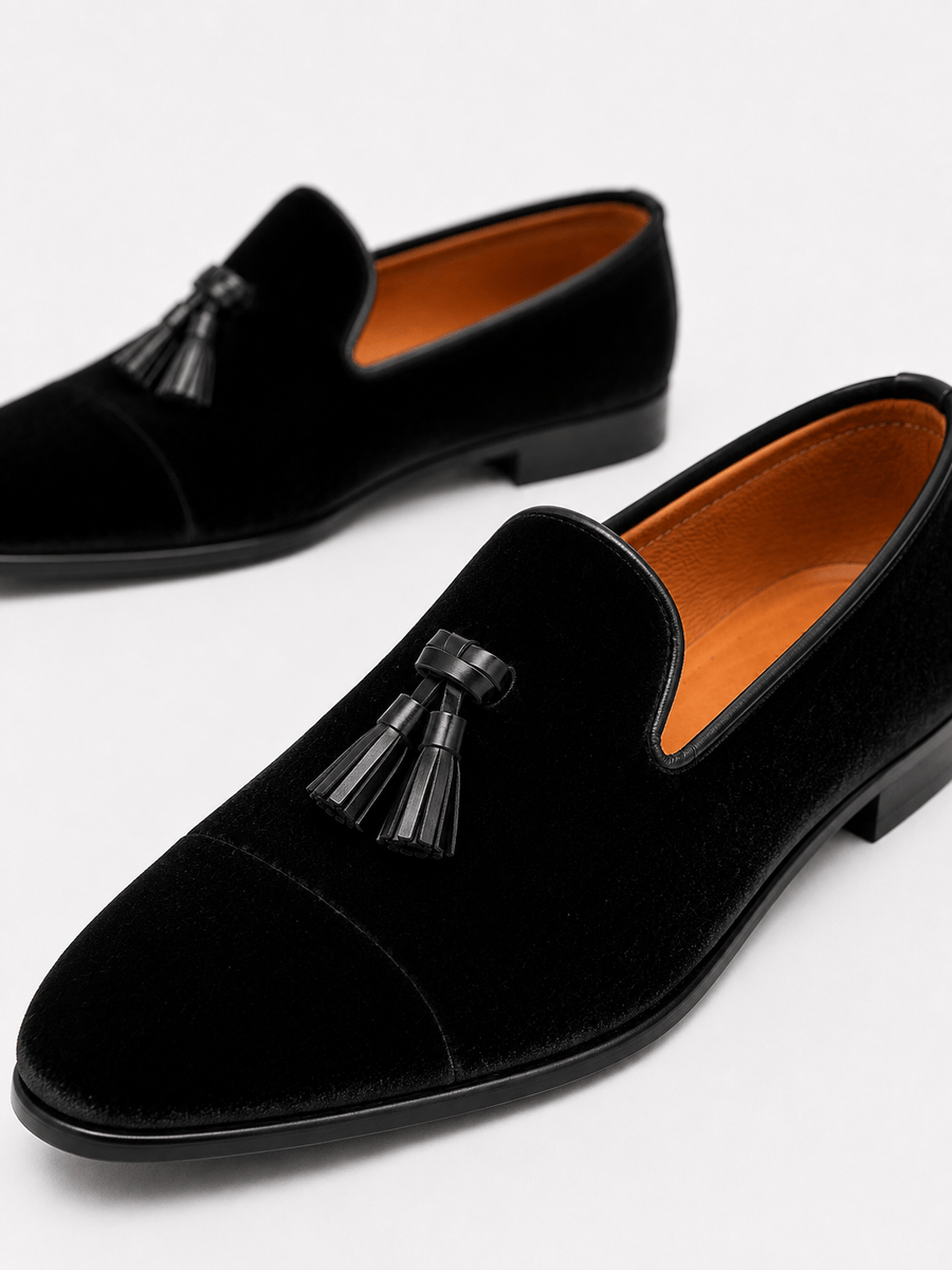 Casa Bellori Jules – Mocassin en daim noir homme
