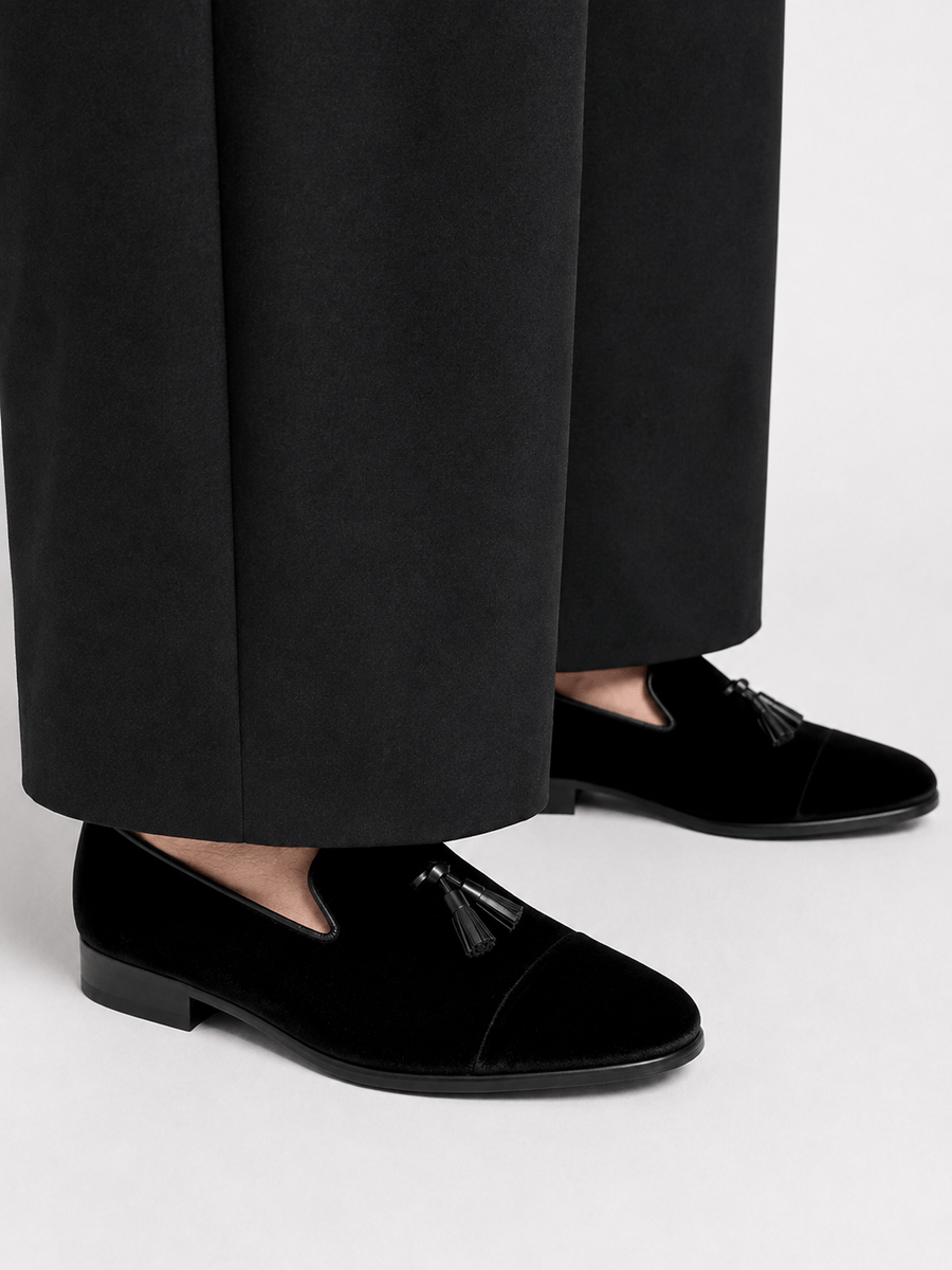 Casa Bellori Jules – Mocassin en daim noir homme