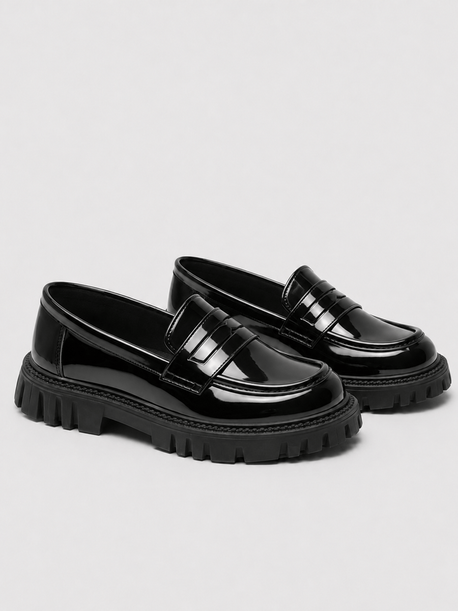 Casa Bellori Justine – Mocassin noir enfant