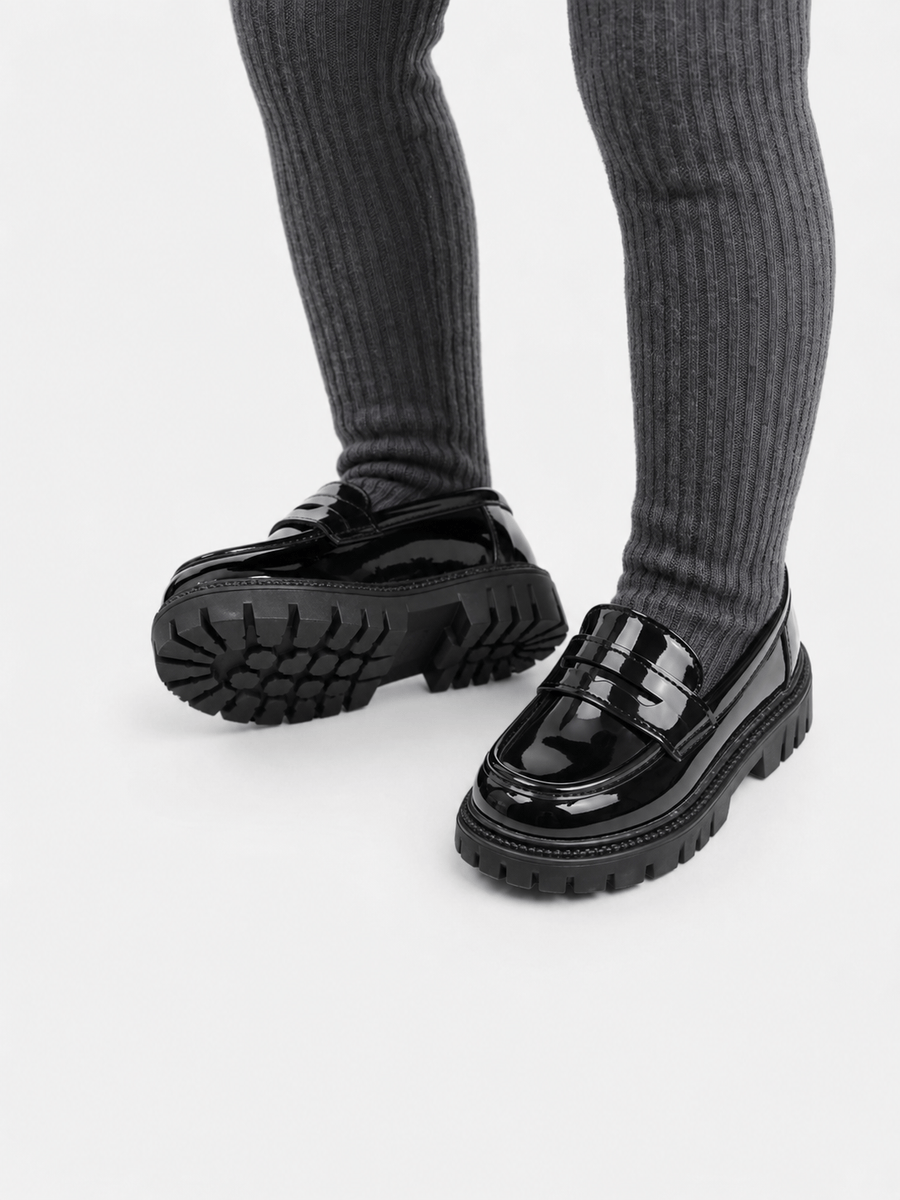 Casa Bellori Justine – Mocassin noir enfant
