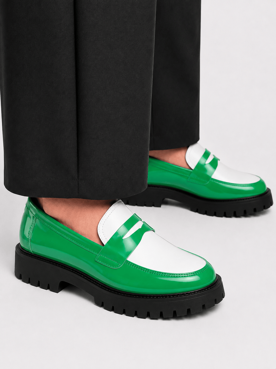 Casa Bellori Landry – Mocassin vert british homme