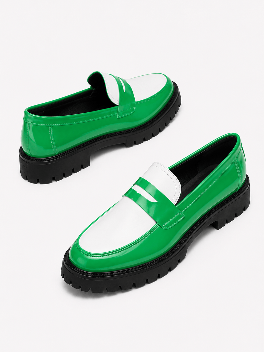 Casa Bellori Landry – Mocassin vert british homme