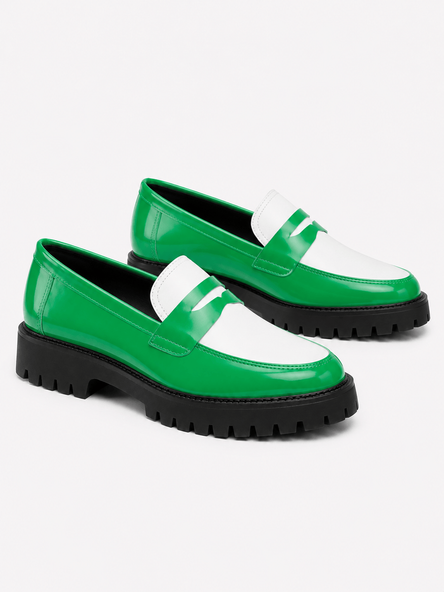 Casa Bellori Landry – Mocassin vert british homme