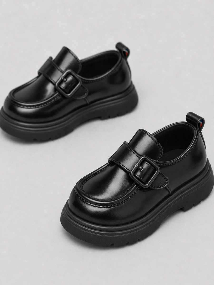 Casa Bellori Louise – Mocassin noir enfant fille