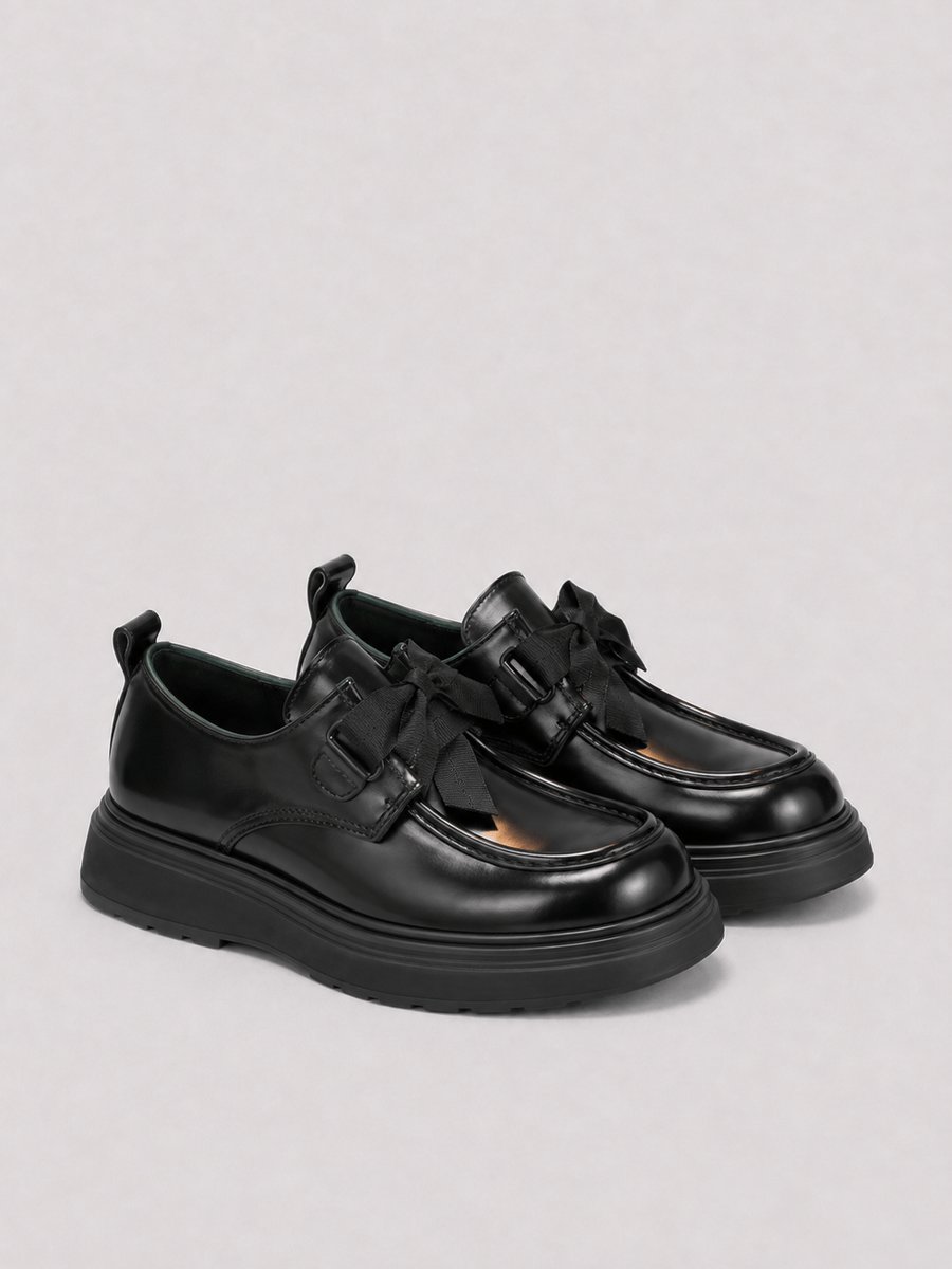 Casa Bellori Louise – Mocassin noir enfant fille