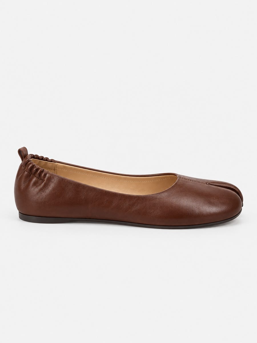 Casa Bellori Lucienne – Ballerine tabi femme – Marron