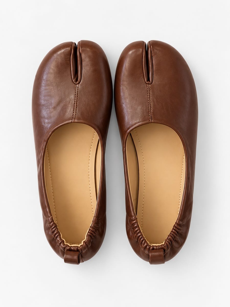 Casa Bellori Lucienne – Ballerine tabi femme – Marron